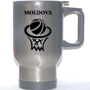    Moldovan Basketball Stainless Steel Mug   Moldova 