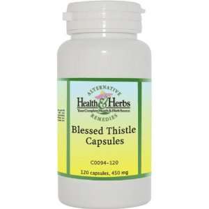 Alternative Health & Herbs Remedies Blessed Thistle Capsules, 120 