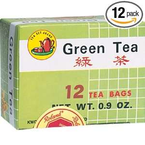 KS Tea Green Tea Bags, 12 count Tea Bags, 12 Bags Boxes (Pack of 12 