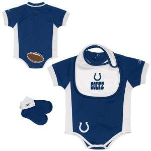 Indianapolis Colts Newborn NFL Bib, Bootie, and Onesie Gift Pack by 