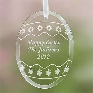   Easter Glass Suncatcher   Happy Easter Egg Design