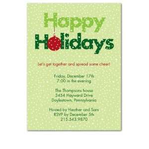  Holiday Party Invitation   Sweet Snow By Spruce Avenue 