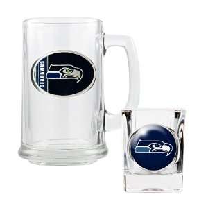  Seattle Seahawks   NFL Boilermaker Mug & Shot Gift Set 