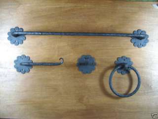 spanish revival wrought iron bathroom hardware kit BHC2  