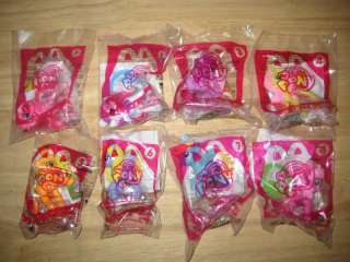 2012 MCDONALDS MY LITTLE PONY HAPPY MEAL PREMIUMS/COMPLETE SET OF 8 