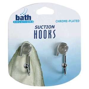  BSI Clean Team Solutions Chrome Suction Hooks, 12 Count 