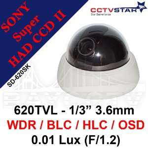   LENS TRU 620TVL TRU WDR/OSD/2ND VIDEO OUT 3 AXIS DAY/NIGHT DOME CAMERA