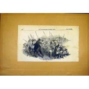  Cossacks Horse Soldier War Russian Spears Print 1849