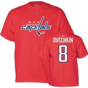   Washington Capitals Alexander Ovechkin Player Name & Number T shirt