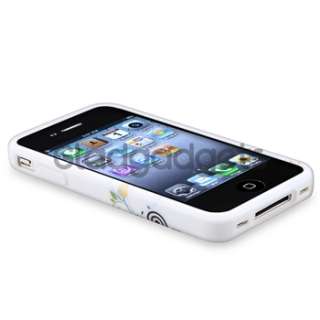 ACCESSORY for Apple iPhone 4S 4 G CAR+WALL CHARGER+TPU CASE+PRIVACY 