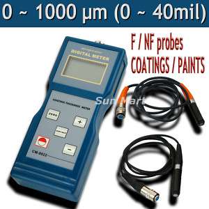 CM8822 Paint Coating Thickness Gauge Meter F/NF Probes  