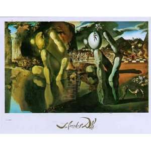  Metamorphosis of Narcissus by Salvador Dali. Size 27.63 X 18.13 Art 