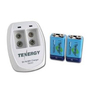 Tenergy TN141 2 Bay 9V Smart Charger with 2 pcs 9V 250mah NiMH 