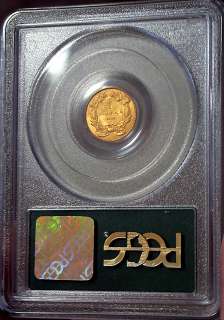 1861 PCGS AU53 Civil War Year Liberty One Dollar Gold Piece OGH  