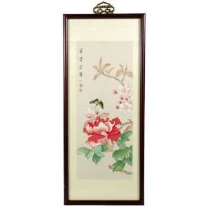     21 Butterflies & Flowers Chinese Ink & Watercolor Framed Painting