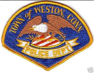 WESTON CONNECTICUT POLICE PATCH  