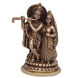  Hindu Gods and Goddesses Lord Krishna and Radha Statue 