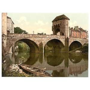  Photochrom Reprint of Bridge over the Monnow, Monmouth 