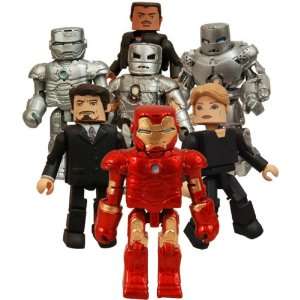  Iron Man Movie Minimates Set of 8, includes Chase Mark II 