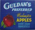 guldan s preferred vintage apple crate label wenatchee returns 