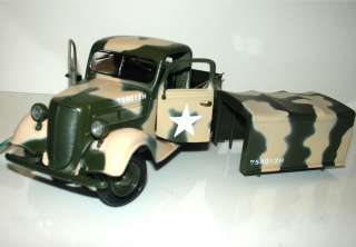 1937 Ford Pickup Truck Diecast Army Model 124 New  