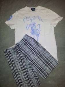 Boys polos shirts shorts lot Sz 10 12 Abercrombie Ralph Lauren Old 
