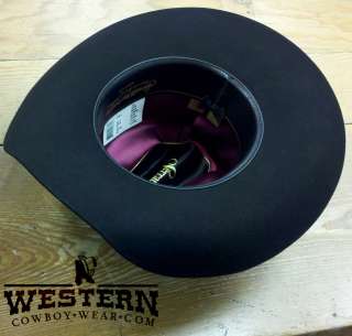 NEW Serratelli Abilene 20X Beaver Felt Black Cowboy Hat Round Oval 