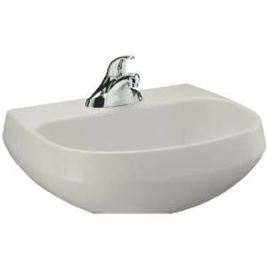   95 Wellworth Lavatory Basin with Single Hole Faucet Drilling, Ice Grey