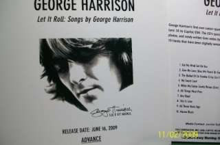 George Harrison / Beatles Let It Roll Advanced Promo cd 