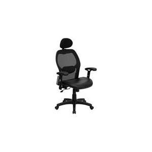  High Back Super Mesh Office Chair with Black Italian 