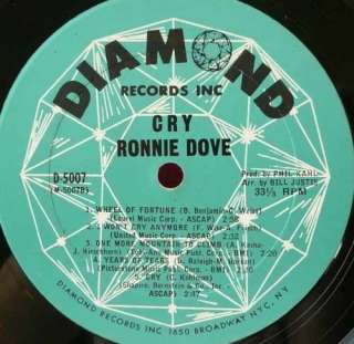 RONNIE DOVE cry Diamond LP record  