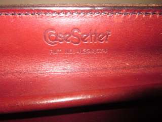 VTG Schlesinger Brothers saddle leather CaseSetter attache briefcase 