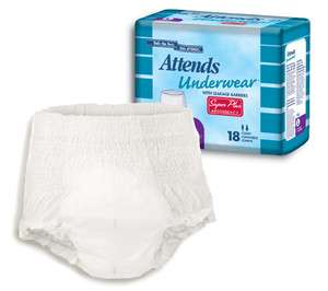 Attends Underwear Super Plus Absorbency, Small   X Large, Case Size 22 