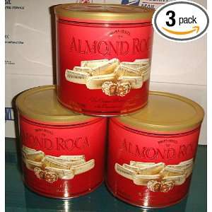LARGE 42 OUNCE CANS OF ALMOND ROCA CANDY  Grocery 