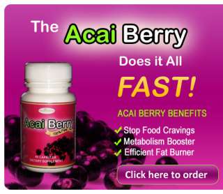 ACAI BERRY Lose Weight Pill FAT BURNER Loose Pounds  