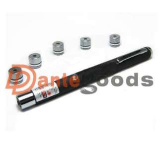 New 5 in1 Green Laser Pointer Bright Visible Beam Pen 5mw 5Caps 