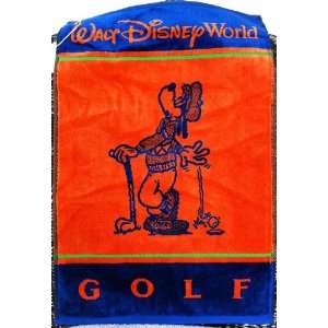  Walt Disney World Goofy Orange Blue Golf Towel Everything 