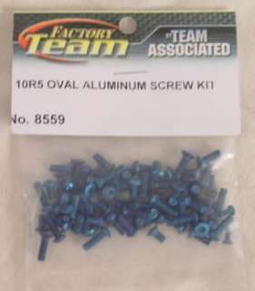 Associated RC10 R5 Oval Blue Aluminum Screw Kit ASC8559  