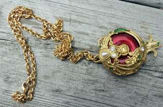 Edgar Berebi Jewelry Gold Tone Locket Necklace & Chain  
