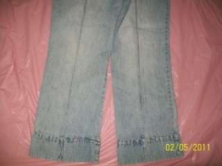 ROUTE 66 Low Rise Fit Capri Cropped Crop Blue Jeans, 10  