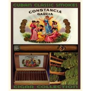  12x18 Cuban posterClassic Smoke de GARCIA 4 Cigar Room 