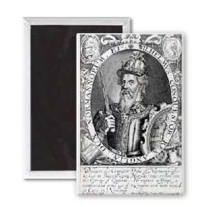 William the Conqueror, 1618 (engraving) by   3x2 inch Fridge Magnet 