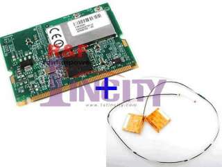 NEW Broadcom Wifi 802.11b/g 54M MiniPCI CARD +Antennas  