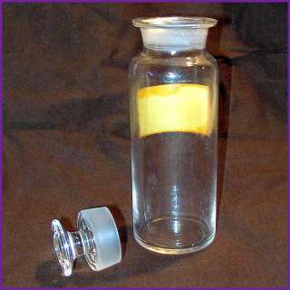 Apothecary Jar / Bottle, Excellent Label Under Glass (LUG). c 1800s 