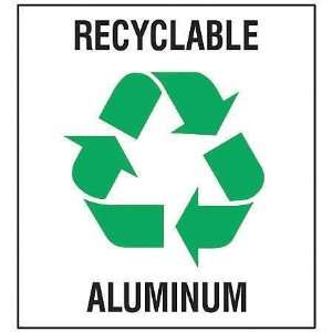 BRADY 20634FLS Label,Recycle Aluminum,5x5,PK 5  Industrial 
