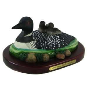  Loon with Chicks Figurine