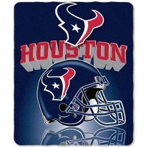  Houston Texans NFL Light Weight Fleece Blanket (Grid Iron 
