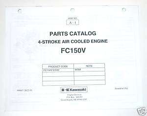 Kawasaki Engine Parts Manual FC150V ES32 WBM  