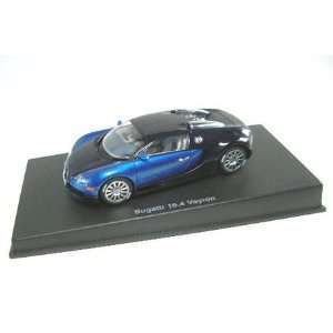   AUTOart 143 Diecast Bugatti EB 16.4 Veyron (Black/Blue) Toys & Games