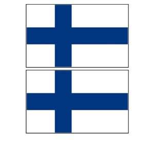 Finland Finnish Flag Stickers Decal Bumper Window Laptop Phone Auto 